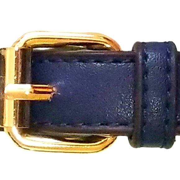 Adrienne Vittadini Blue Croc-Pattern Satchel - Picture 6 of 6